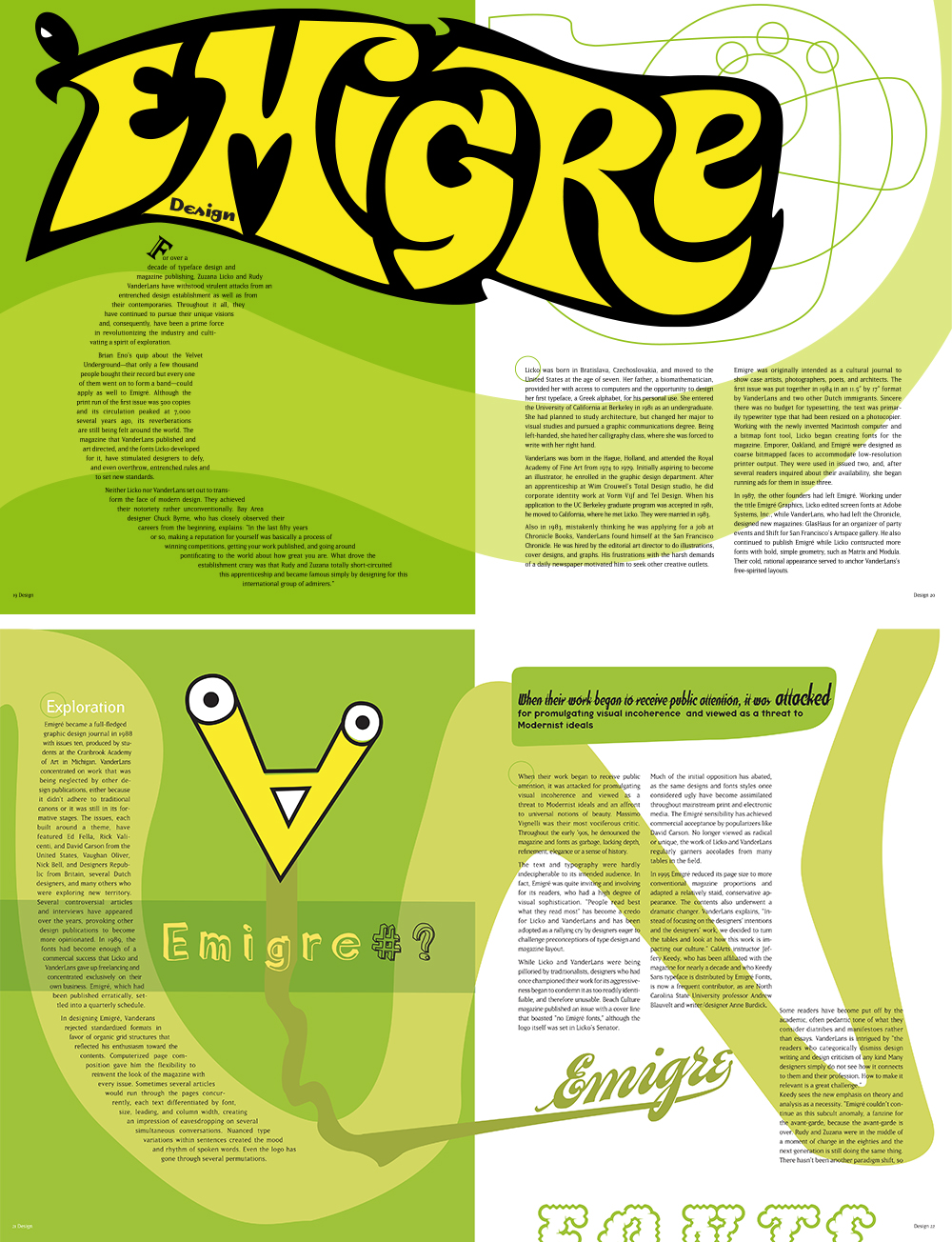 Emigre Design Spread